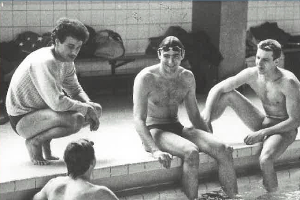Lucien LACOSTE et nageurs