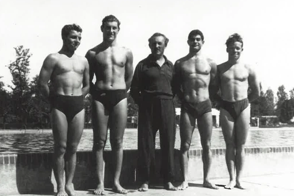 Georges VALLEREY, son frère Jeban, JANY, MINVILLE et Nakache