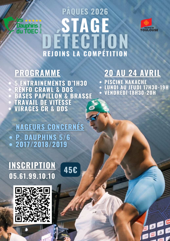 🚩 STAGES PÂQUES ÉCOLE DE NATATION